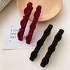 2/3/4pcs Braided Hair Clips Small Fragrant Hair Clip Shredded Hair Bangs Clip Forehead Flock Braided HairClip Accessory