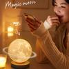 3D Print Moon Lamp USB Rechargeable 3 Color Moon Lamp LED Night Light Children's Night Lamp Bedroom Decoration Birthday Gifts