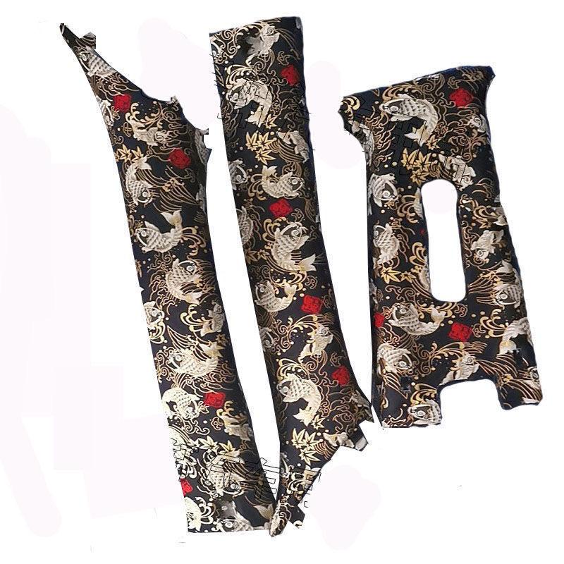 Tela Autoadhesiva Estilo JDM para Modificación de Pilar Interior y Revestimiento de Techo de Coche