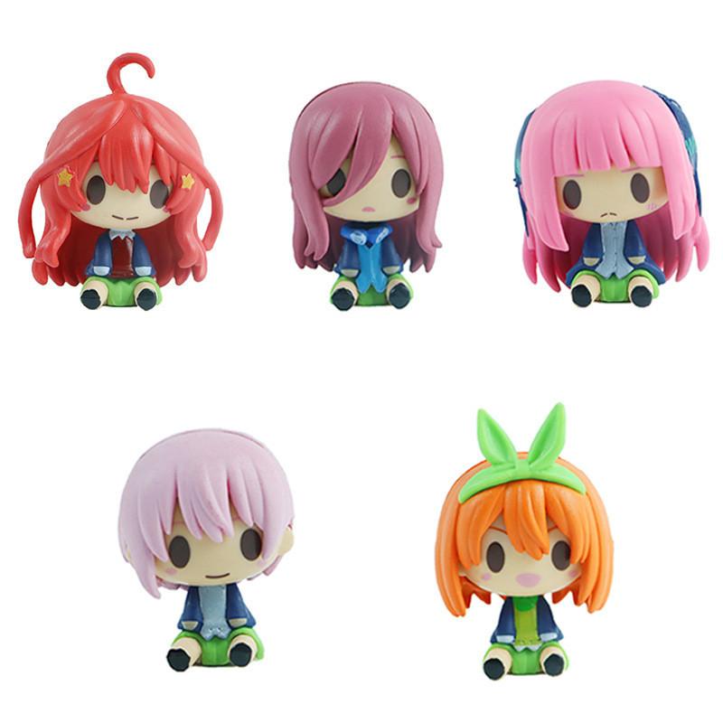 Adorable Q Version Five Equal Parts Bride Anime Figure Collectible Toy For Display
