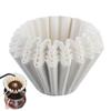50-Count Basket-Style Paper Coffee Filters, 45mm Diameter, for 1-4 Cups, Original Wave-Shaped Filters, Disposable Paper Coffee Filters, Home Basket Co