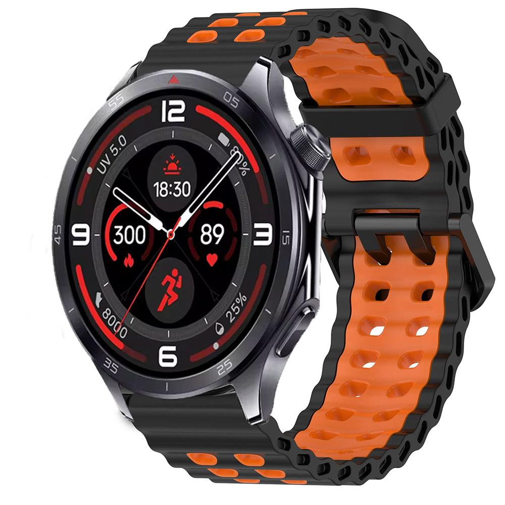 22mm Ocean Silicone Strap for OnePlus Watch 3 46mm/2/2R/Lite Sport Breathable Wristband forWatch 4 Pro/X X2/X3 Accessories