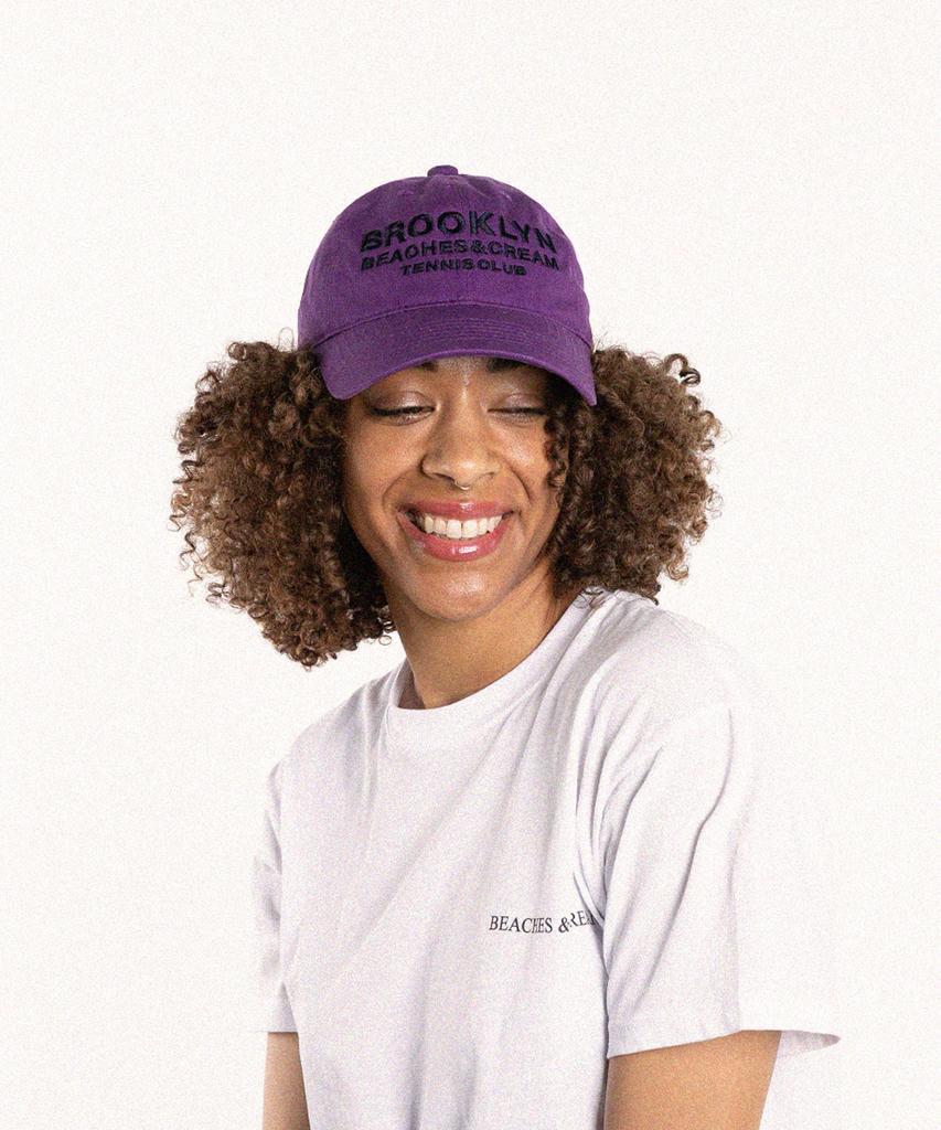 Bichiseuaenkeulim Brooklyn Tennis Club Ball Cap-Purple