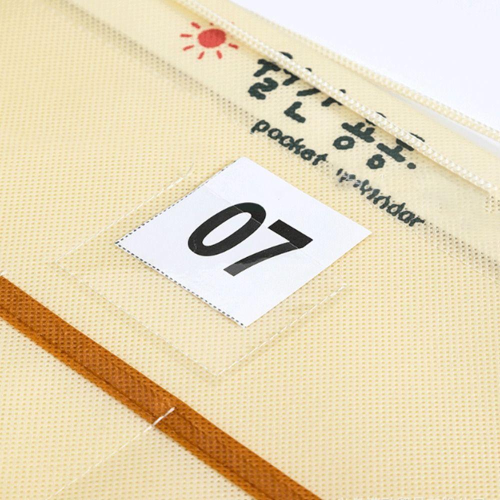 1Pcs Multifunctional Wall Mounted Multi-layer Space Saving Hanging Storage Bag Wall Decor Calendar Bag Chart Holder