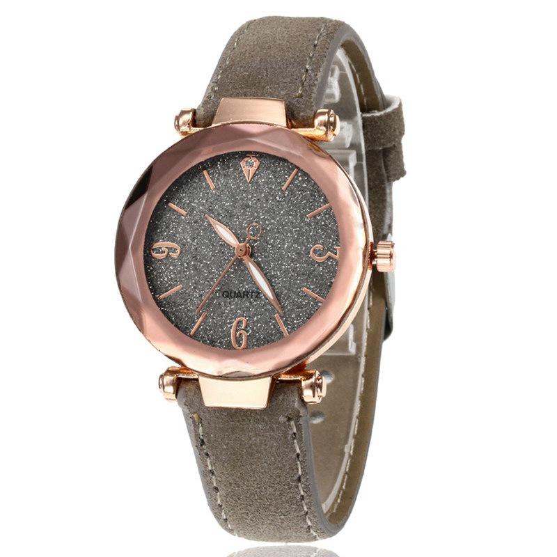 Women's Fashion Quartz Watch with Leather Strap - Trendy Simple Design