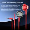 RED 3.5MM AUX/Type-C Digital Chip 6D HIFI Heavy Bass Headset With Mic Music Sports Gaming In-Ear Wired Earphones
