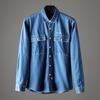 Cut-Off Label Retro Long-Sleeved Export Original Denim Shirt