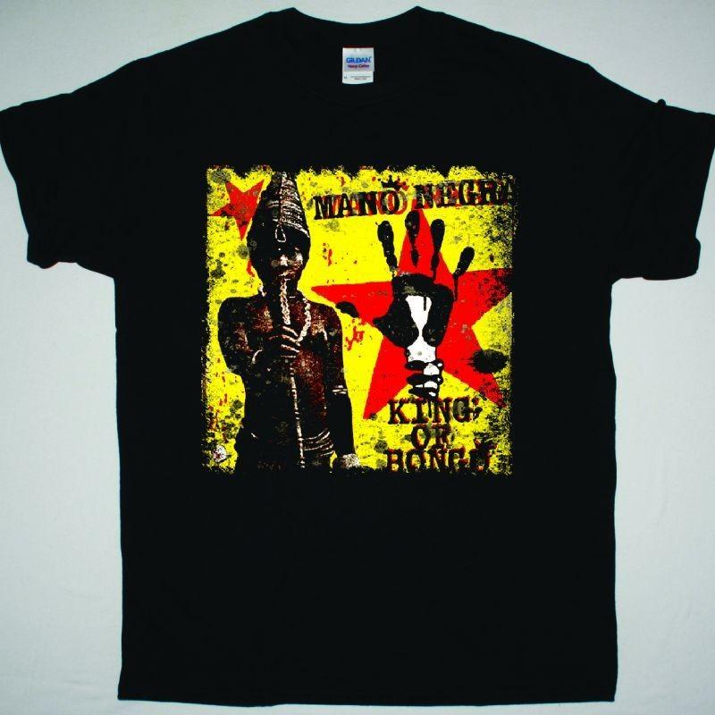 Mano Negra King of Bongo Black T-Shirt Latin Punk Rock Tee S разноцветный