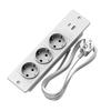 Recessed Power Strip with 2 Sockets USB A USB C Ports Embedded Furniture Charging Station for Desk Nightstand Cabinet