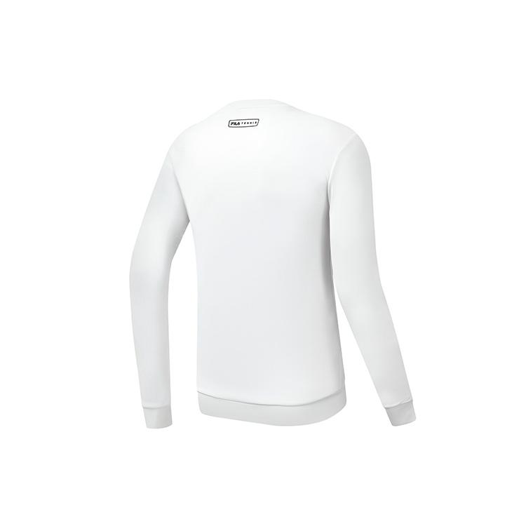New FILA Sweatshirt Men's Jade White A11M313203F-WT