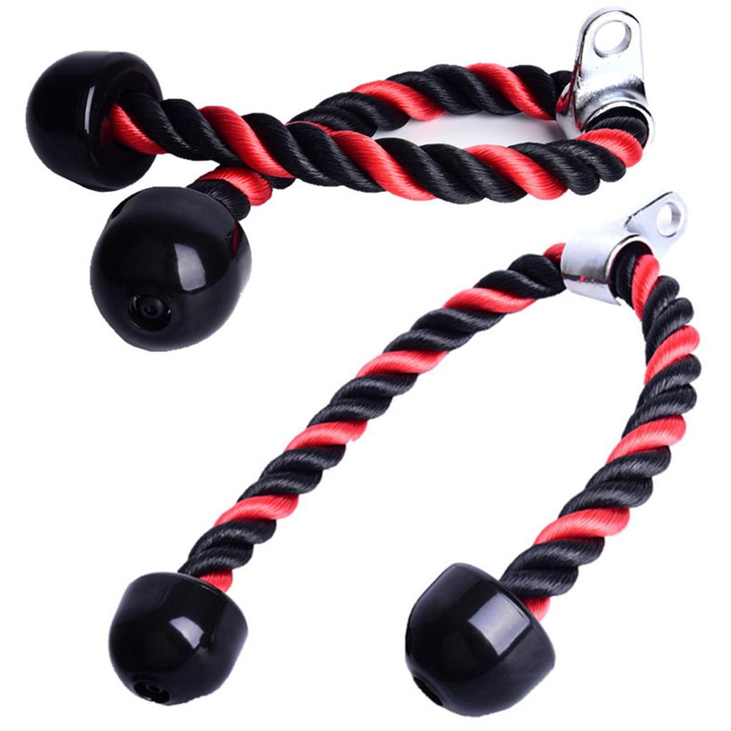 68cm Buntes Trizepsseil Zugseil Strapazierfähiges Seil Zubehör für Heimstudio Bodybuilding Übung Fitnessstudio Training Fitn Praktische Anwendung