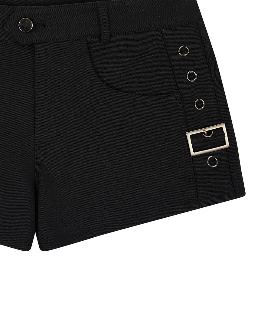 LUVISTRUE El Pocket Patch Belt Shorts(Black)