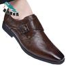 Leather shoes men's business dress casual shoes spring and autumn breathable men's British soft-soled leather shoes