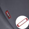 Red Carbon Fiber Car Sunroof Handle Cover  Stickers For Honda Pilot  17-23