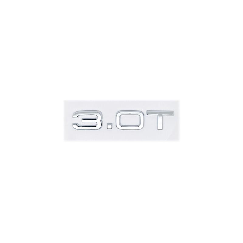 2026 3D ABS 2.0T/3.0T Displacement Badge Emblem - Letters Logo Sticker for 4YTFG A1/A3/A4/A5/A6/A7/A8/Q2/Q3/Q5/Q7 Trunk