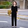 2026 Chinese Style Golden Velvet Spring Suit for Middle-Aged Women: Three-Piece Vest Set