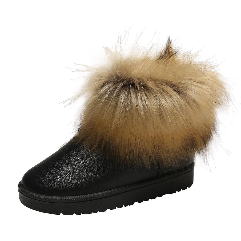 2025 New Waterproof Fabric Fleece New Net Infrared Wears Warm Cotton Shoes and Snow Boots for Women