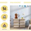 3-Tier Children's Toy Organizer with 6 Drawers, Plastic Storage Boxes, 75x37x56.5cm, Cream