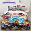Dragon Ball Stylish Bedding Set Breathable Duvet Cover Lightweight for Bedroom Living Room