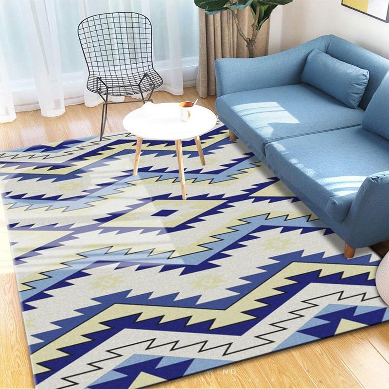 Europe Style Geometry Design Carpet Living Room Sofa Bedroom Study Kitchen Entrance Door Mat Non-slip Fashion Home Decor Rug