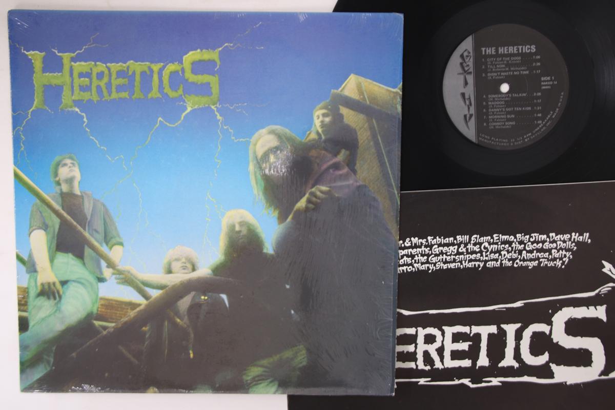 

LP Record HERETICS - Heretics NAKED14 GET HIP 1988 US Rock Used