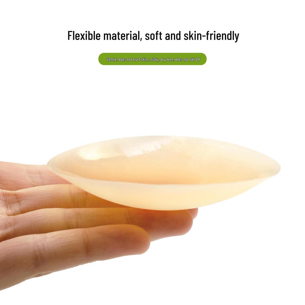 Ultra-Thin Seamless Silicone Nipple Covers - Invisible, Non-Slip, Strapless Pasties for Women, Prevents Exposure and Bumps