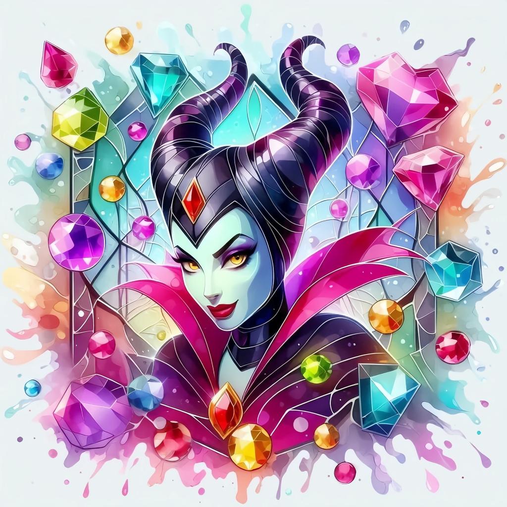 Diamond Embroidery Tinker Bell Stitch Maleficent Painting Picture The Nightmare Before Christmas Mosaic Wall Decor