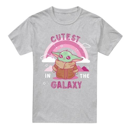 Star Wars: The Mandalorian Unisex Adult Cutest In The Galaxy Grogu T-Shirt