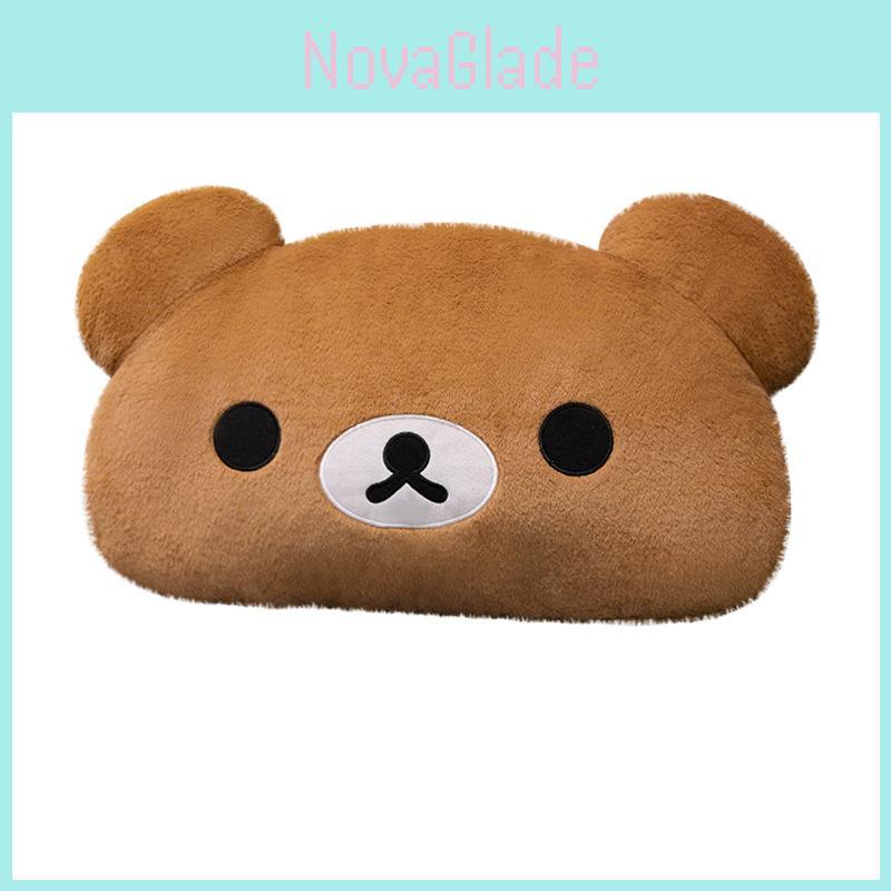 Rilakkuma polštář pro děti i dospělé měkký plyšový polštář na postel pro relaxaci a spánek