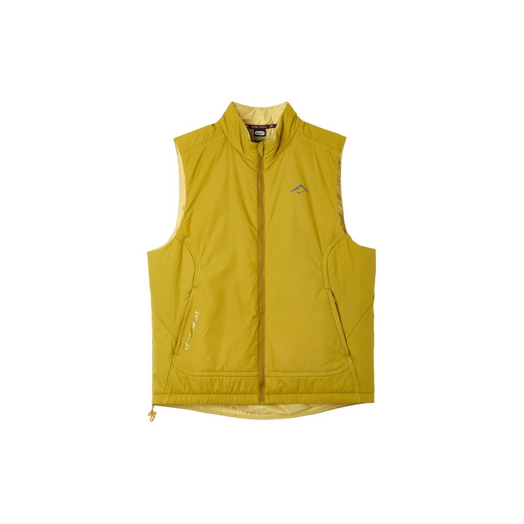 Nike Logo Zip Collar Sleeveless Vest Men Vest Yellow FZ0002-716