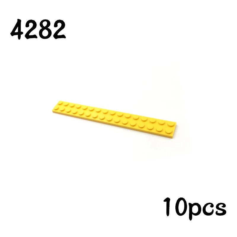 Non-Toxic Newest Building Blocks Thin Figures Bricks Plate 10Pcs Size 2X16 Dots Basepate Board 4282 Toys For Children Gifts