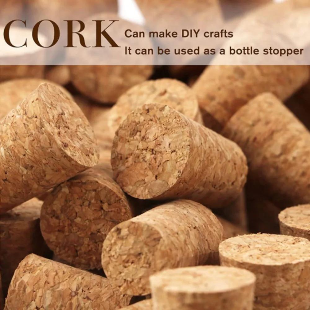 DIY Tapered Cork Plugs Straight Sealing Cup Bottle Stopper Sealing Stopper Stoppers Wooden Wine Corks Tools Kitchen Accessories