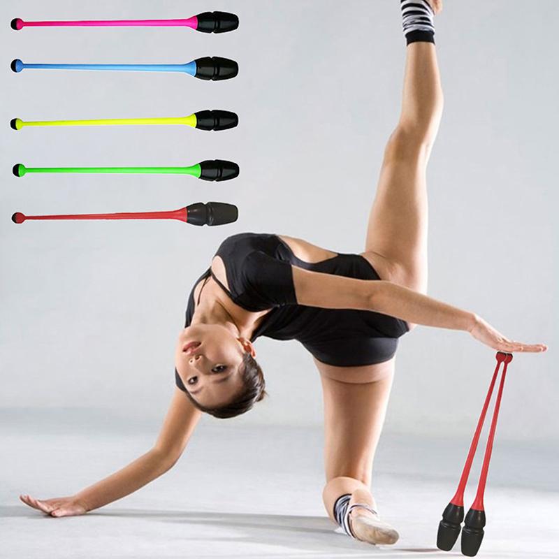 Bară Gimnastică Ritmică 36/41cm Echipament de Antrenament Băț Gimnastică Ritm Fitness Antrenament Copii Bară Competiție