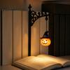 Buch Ecke Verzierung Halloween Eisen Bibliothek Lampe, Vintage Bücherregal Licht mit Geist Kürbis Fledermaus Einzigartiges Geschenk für Liebhaber Anhänger, Leseecke