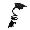 Edgy Black Sturdy PU Leather Chokers Bat Wing Necklace Portable Accessory for Halloween Costumes Daily Use Casual Wear