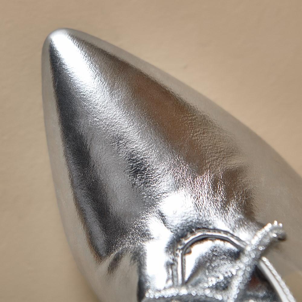 Metallic Silver Lace-up Knee High Boots Women Gold Spike Heel British Party Club Dress Lady Winter Autumn Sexy Zipper Long Boots