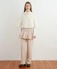 SINOON High Neck Knit Cape (Ivory)