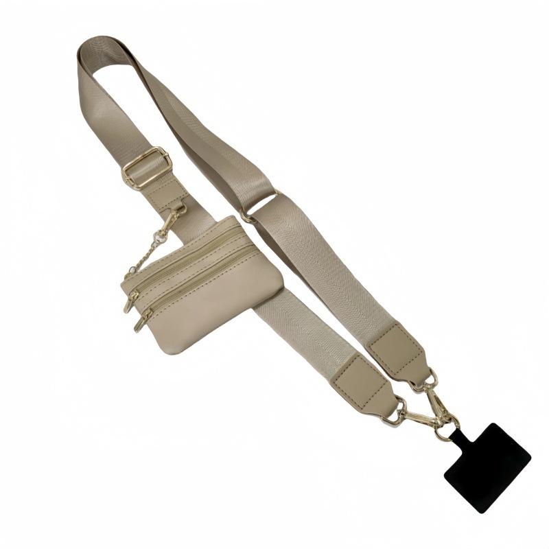 Adjustable Phone Strap With Zippered Pouch Fashion Mobile Phone Lanyard Crossbody With Wallet Phone Sleeve Accessories Pendant
