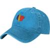 RoUnisexia Flag Brush Stroke Washed Baseball Cap Distressed Cotton Dad Hat Outdoor Adjustable Cap