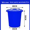 Large Food-Grade Plastic Water Storage Bucket - Extra Capacity & Thickened Design
