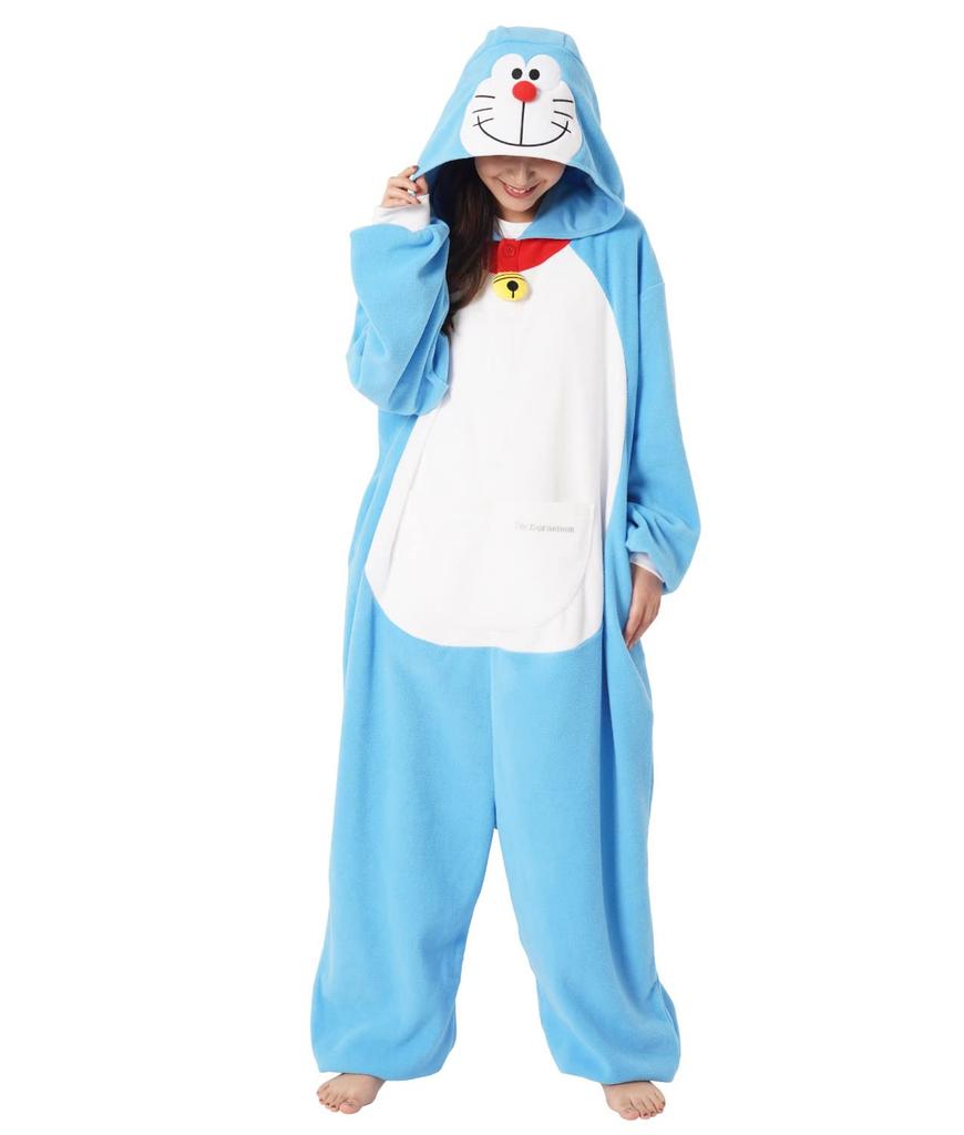 SAZAC Fleece Kigurumi Doraemon Adult Size