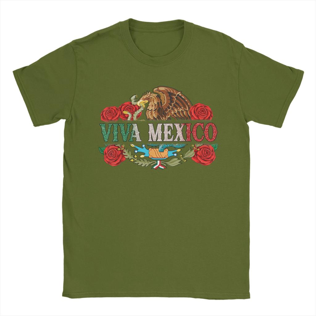 Viva Mexico Shirts Men Women Independence Day Mexico Flag T-Shirt For Mens Beach Y2K Casual T-Shirts O Neck Tee Shirt Clothing