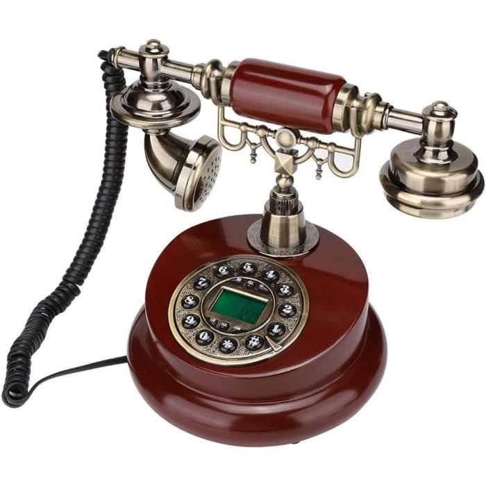 Téléphone Rétro Européen À Bouton-poussoir Pour La Décoration Classique À La Maison - Heayzoki