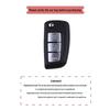 Sylphy and Bluebird Car Key Cover: 2021-2022 Models, Unisex Three-Button Folding Type