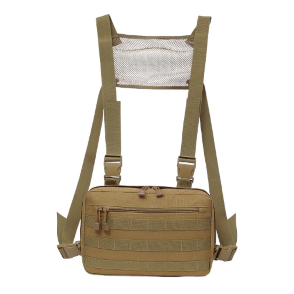 Waterproof Outdoor Vest Backpack Adjustable Outdoor Chest Rig Pouch Sports Chest Pack Climb