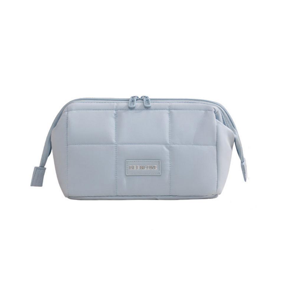 Wide-open Makeup Organizer Handheld Toiletry Storage Bag Trendy Women  Cosmetic Bag  Outdoor