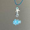 Cute Cartoon Fish Pendant Necklace for Girls Colorful Rope Chain Necklace Best Friends Necklace Friendship Accessories