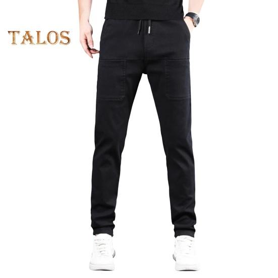 Sommer Vår Is Silke Bukser 6 Lommer Patchwork Plus Størrelse Rette bukser Ensfarge Vanntett Elastisk midje Daglig Bukser for Arbeid Skolereiser