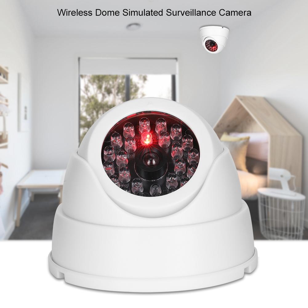 Mr‑18b Wireless Indoor Outdoor Dome Simulated Surveillance Camera with 30pcs Dummy IR LEDs
