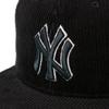 New Era Cap 59FIFTY 15137364 NER37C4928 New York Yankees Black MLB 8W Corduroy Flat Visor 7 5/8